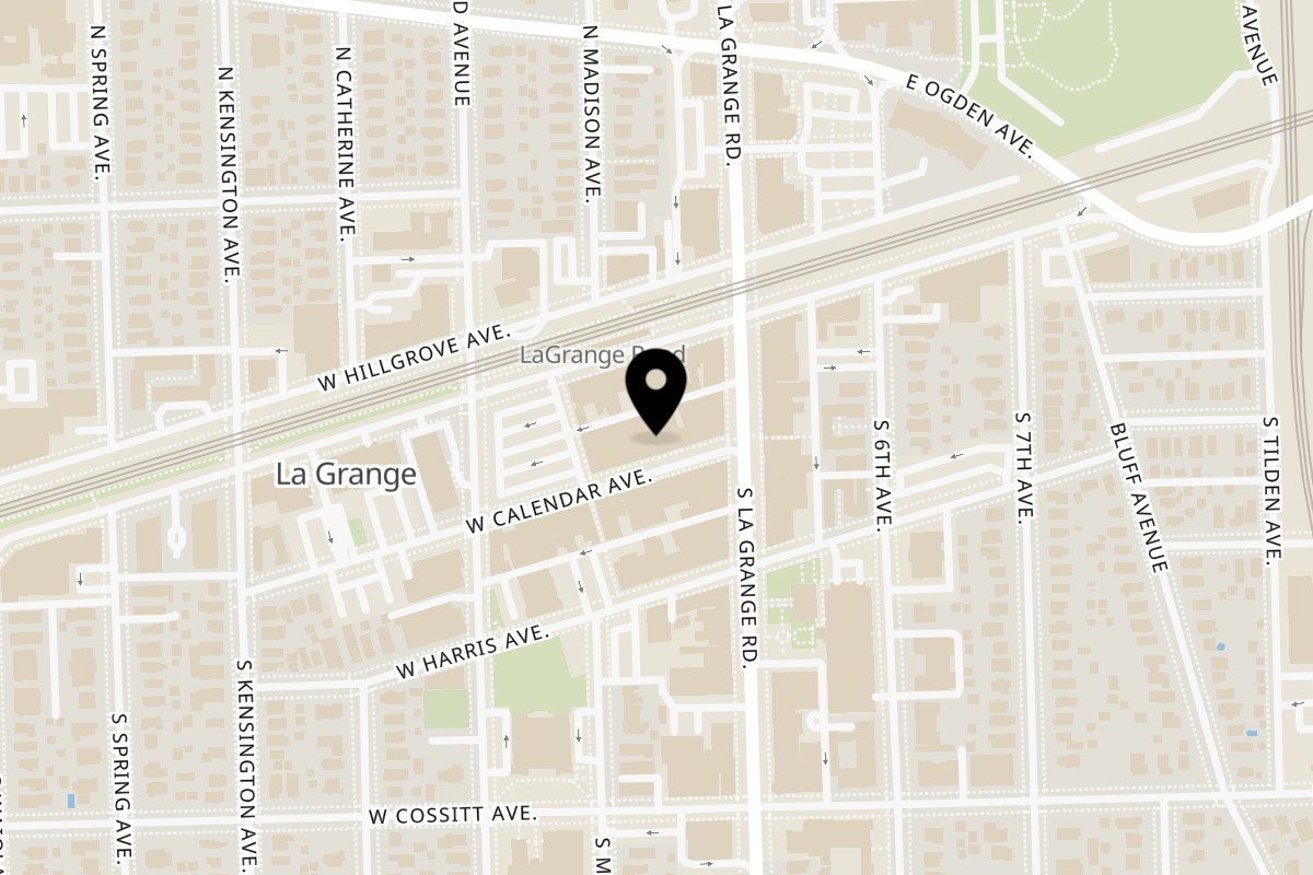 Map showing the location of Thipi Thai on 15 Calendar Ave in La Grange